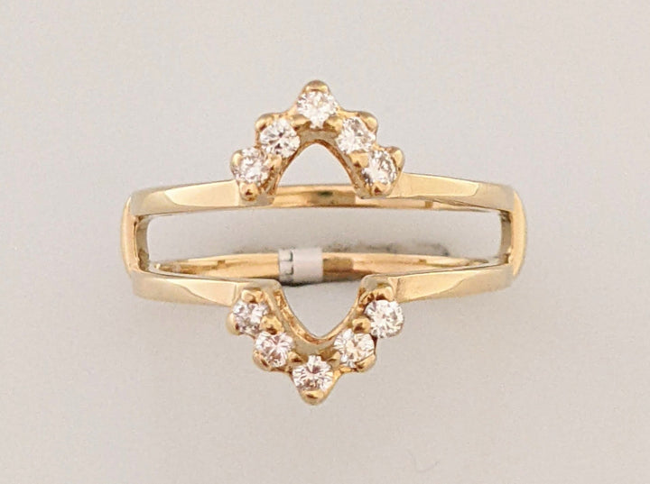 14K .30 CARAT TOTAL WEIGHT I1 H DIAMOND ROUND (10) ESTATE WRAP 3.5 GRAMS