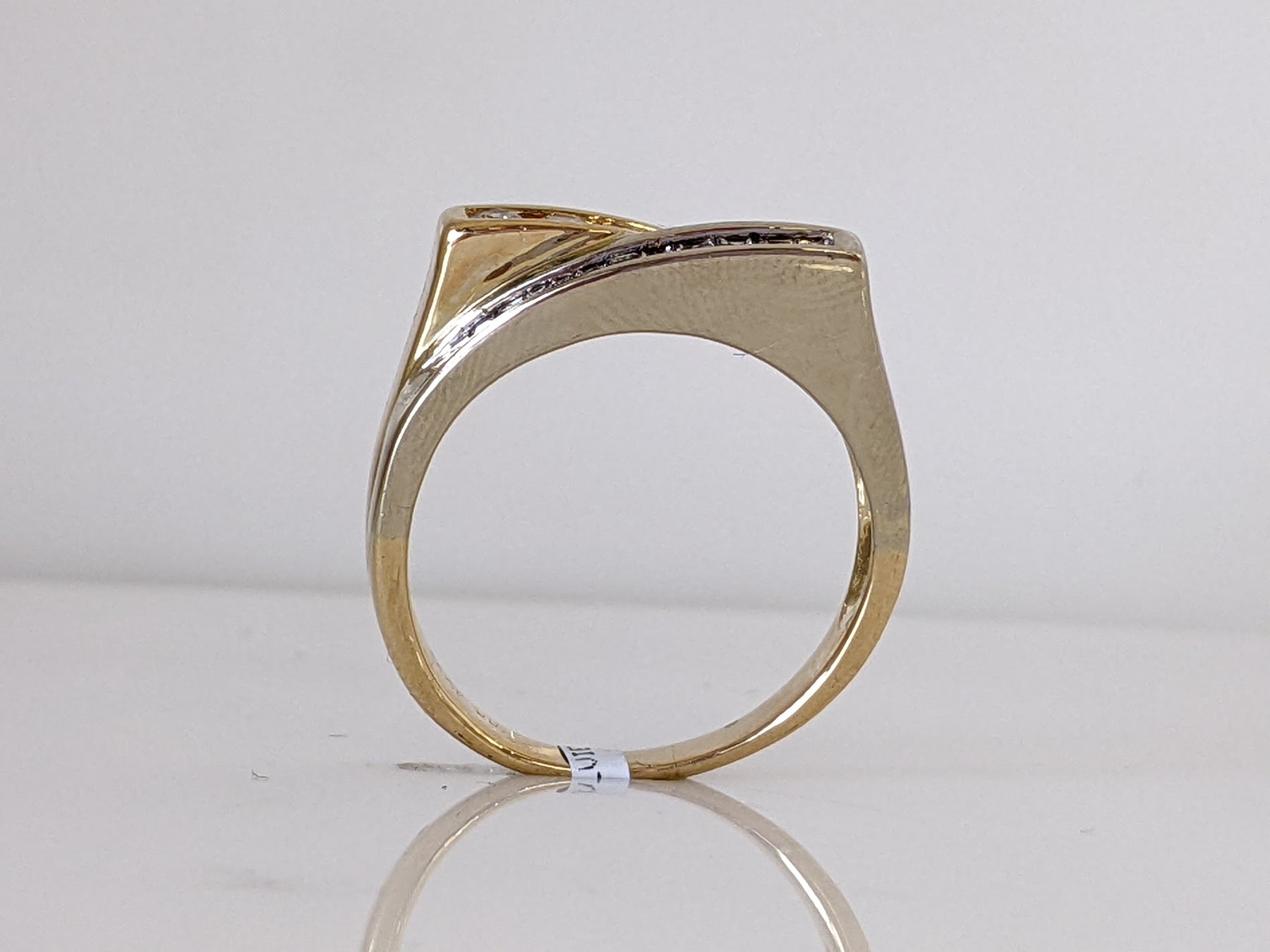14k Yellow Gold 1/4 ctw Diamond Mens Wedding Band Size 13 1/2 Ring 6.12g |  eBay