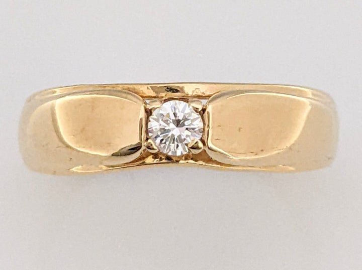 14K .09CT VS1 H DIAMOND ROUND ESTATE RING 4.5 GRAMS