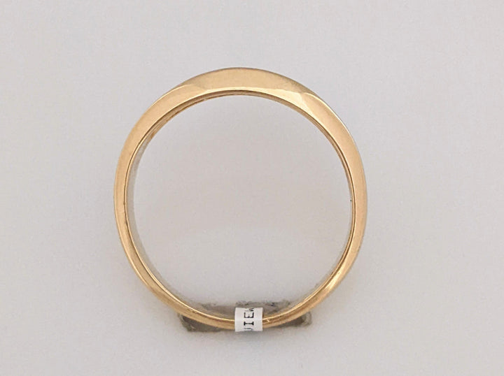 14K .12CTW SI2 I DIAMOND ROUND (4) ESTATE BAND 4.7 GRAMS