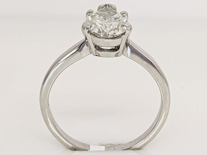 PLATINUM 1.22 CARAT TOTAL VS1 D DIAMOND PEAR ESTATE SOLITAIRE RING 4.5 GRAMS