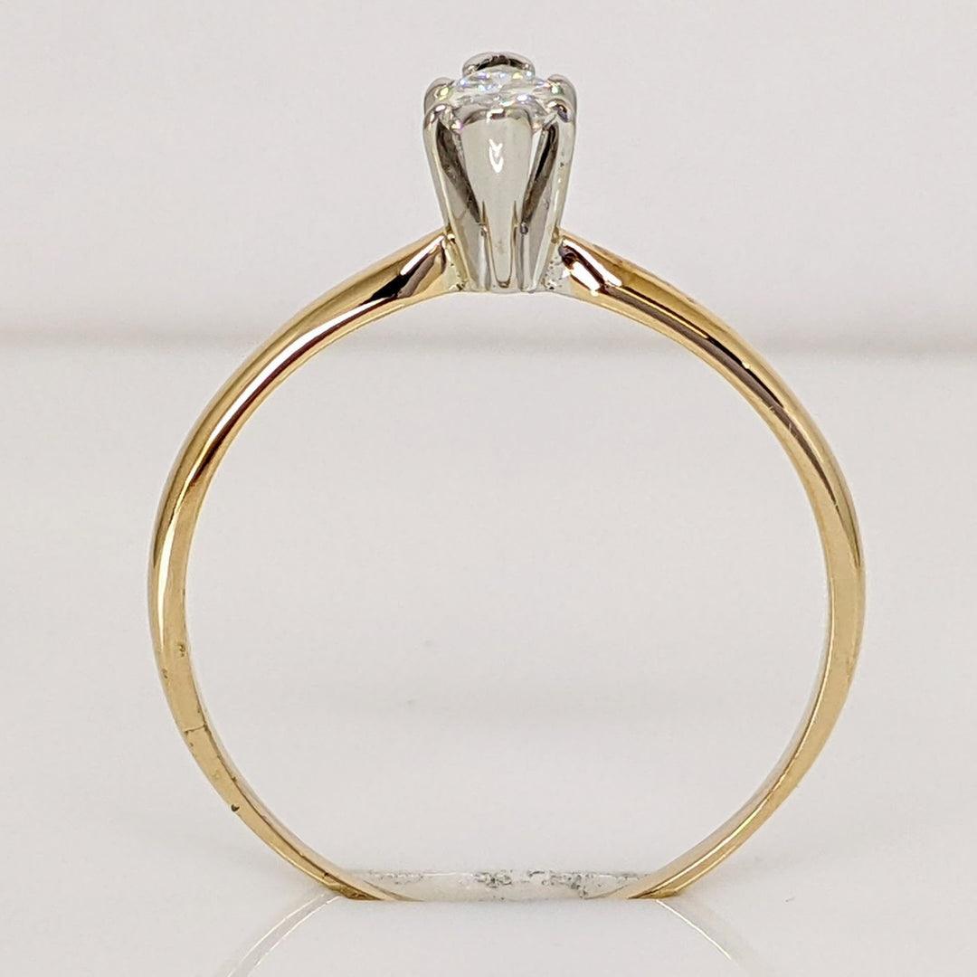 14K .48CT I1 H DIAMOND MARQUISE ESTATE RING 2.1 GRAMS