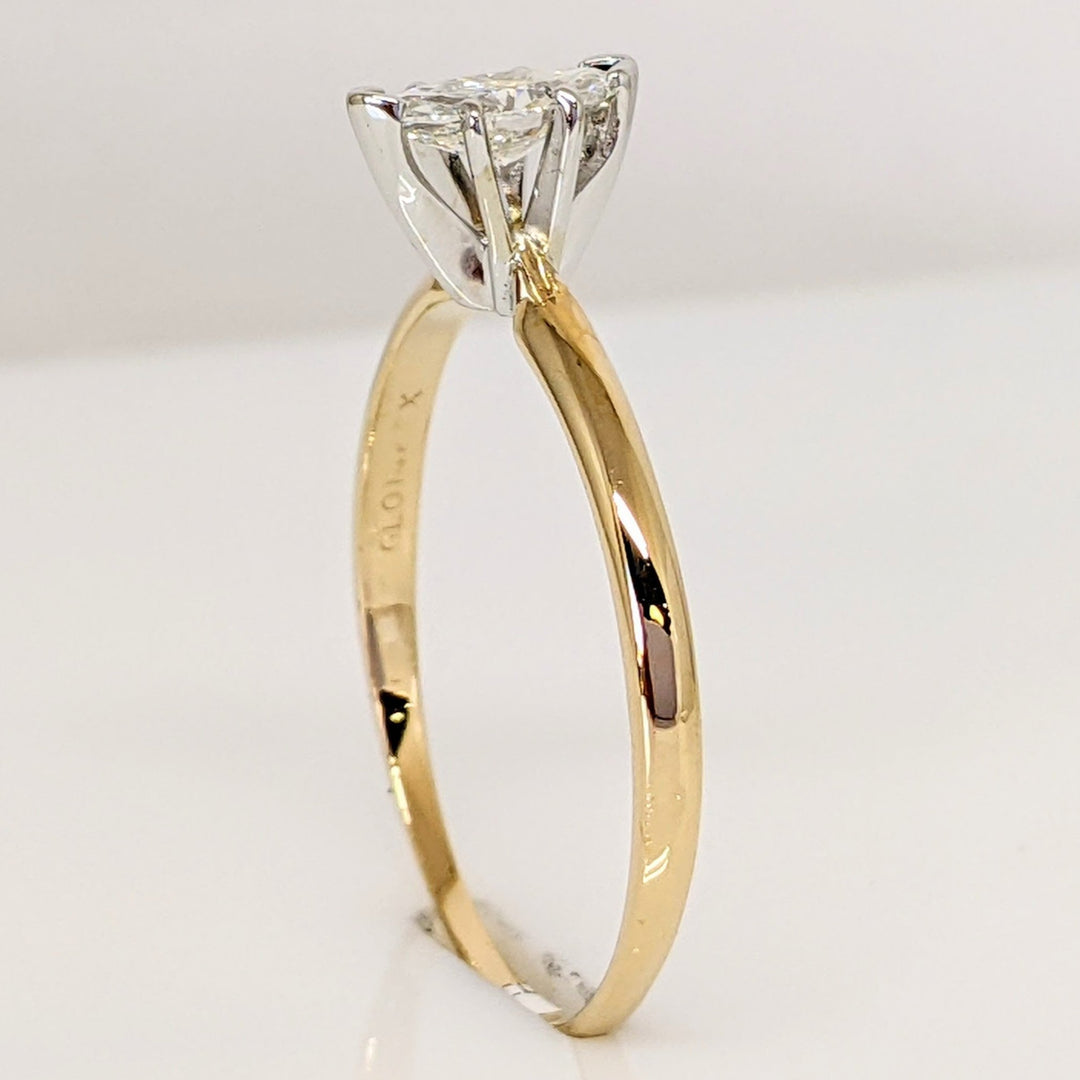 14K .48CT I1 H DIAMOND MARQUISE ESTATE RING 2.1 GRAMS