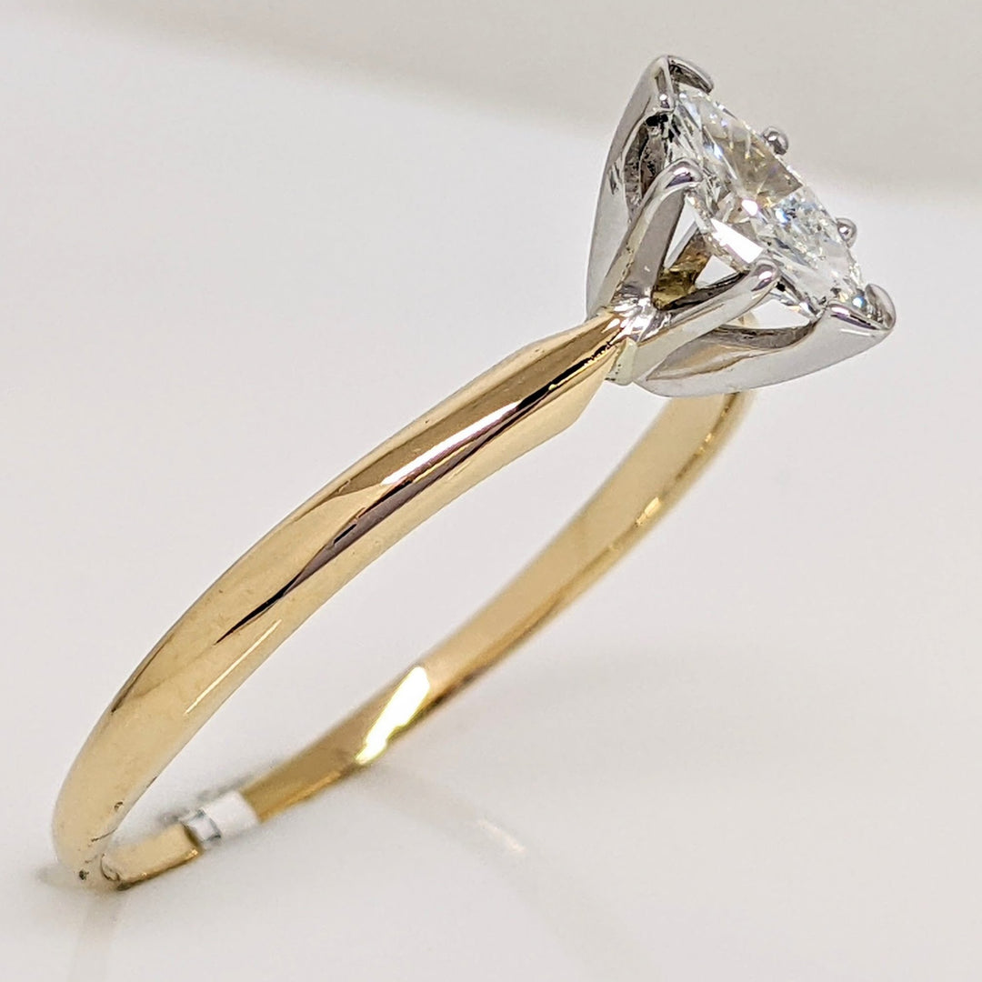 14K .48CT I1 H DIAMOND MARQUISE ESTATE RING 2.1 GRAMS