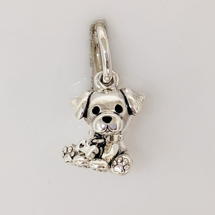 STERLING SILVER PANDORA LABRADOR PUPPY ESTATE CHARM 4.5 GRAMS