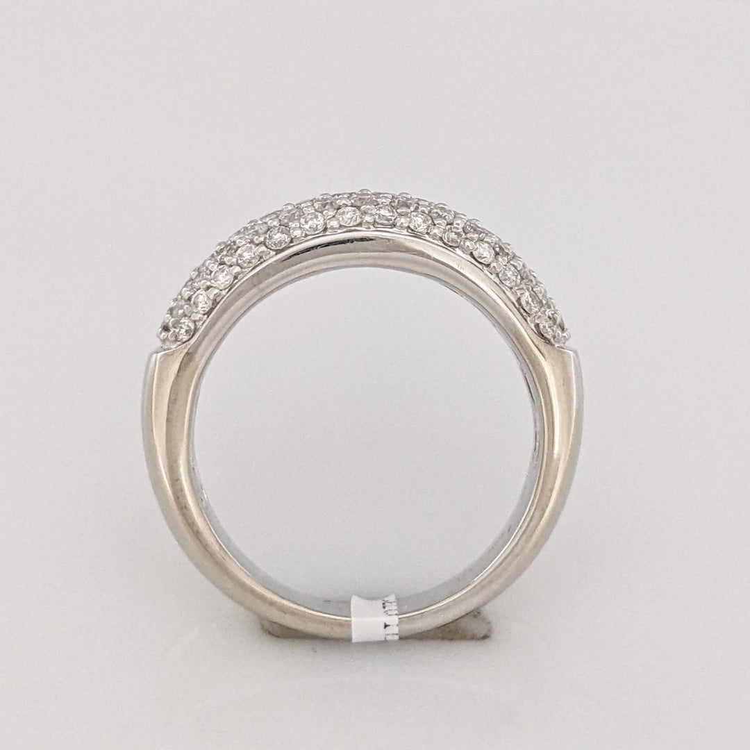 14K .98CTW SI1-2 H-I DIAMOND ROUND (68) ENCRUSTED ESTATE BAND 5.8 GRAMS