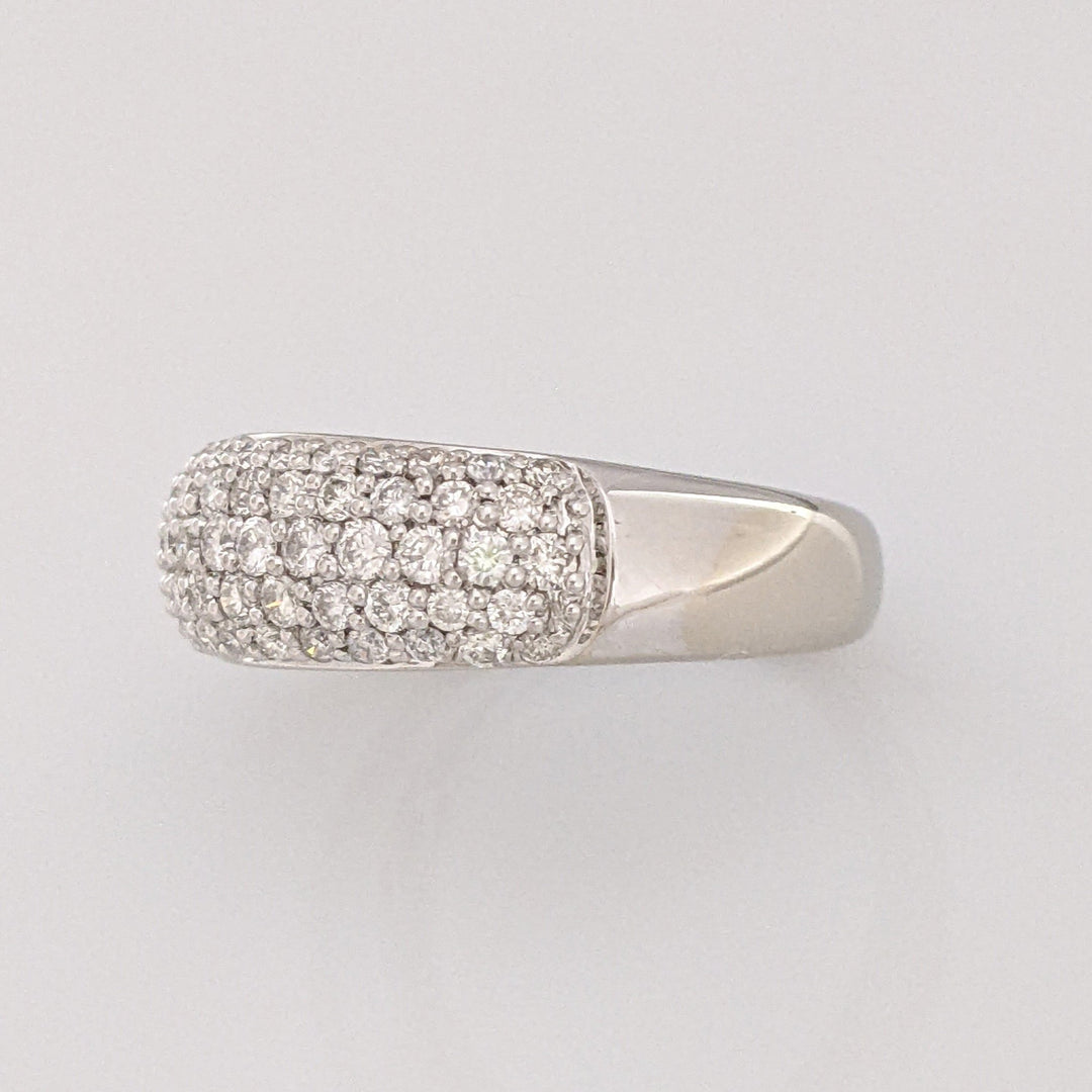 14K .98CTW SI1-2 H-I DIAMOND ROUND (68) ENCRUSTED ESTATE BAND 5.8 GRAMS