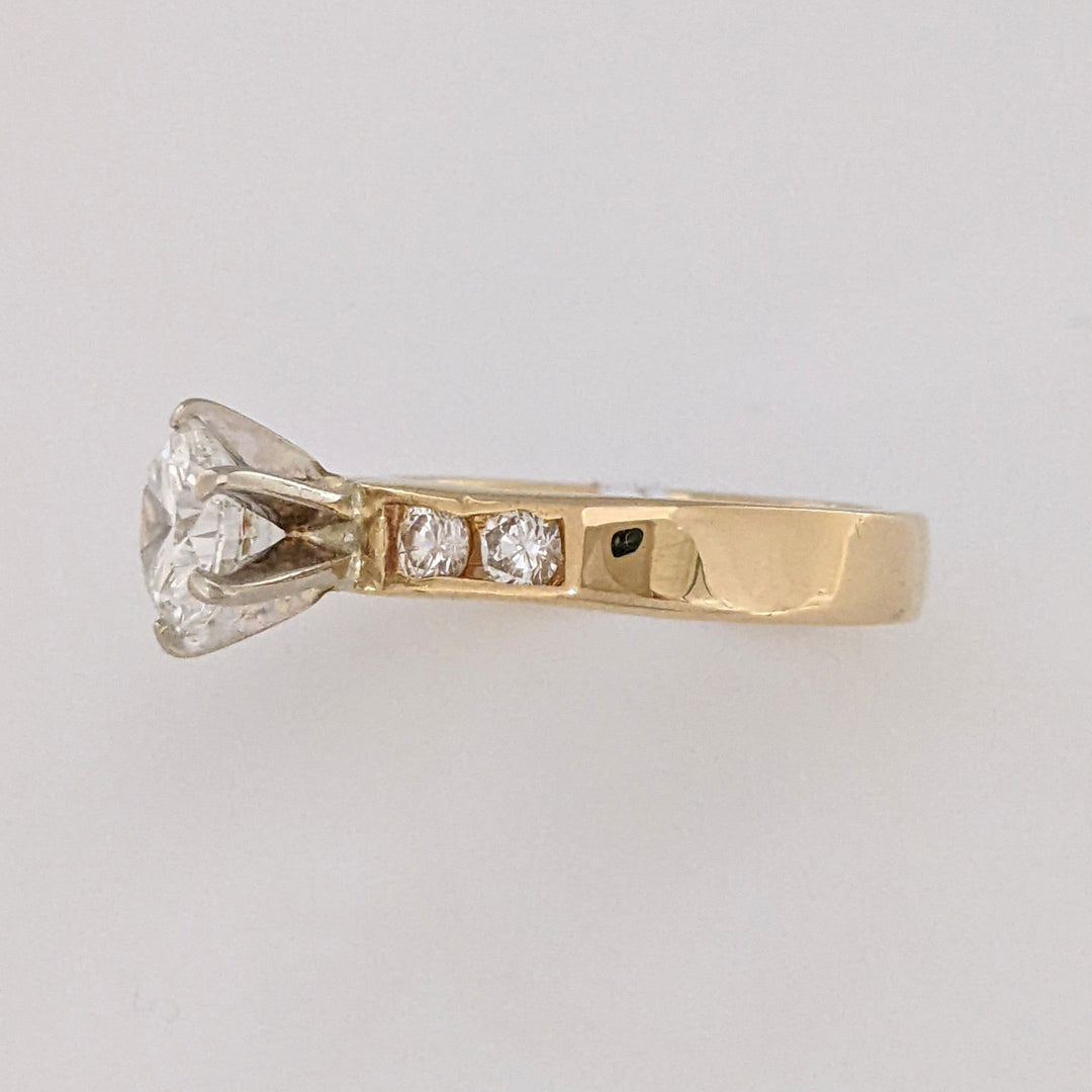 14K 1.40CTW VVS2 I DIAMOND ROUND (5) ESTATE RING 5.0 GRAMS