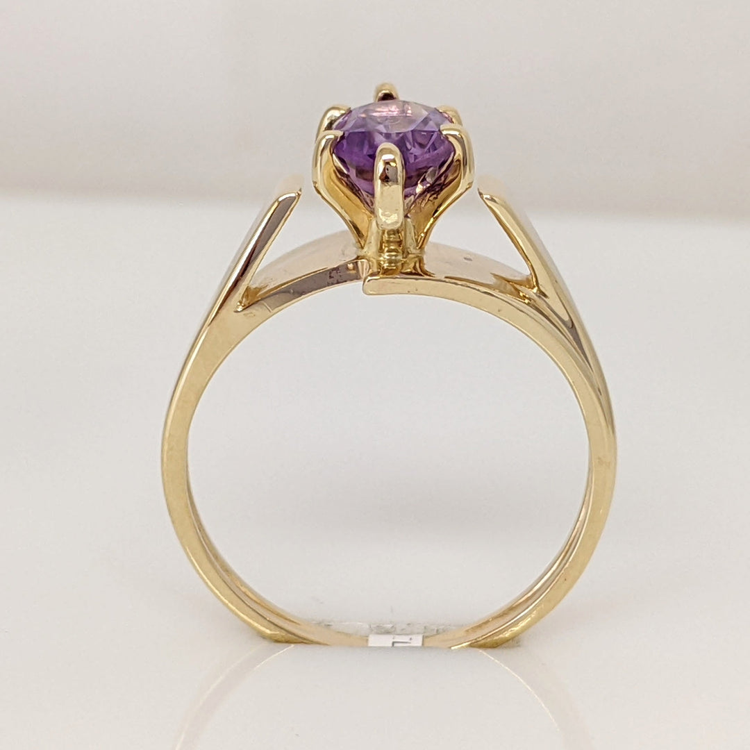 10K AMETHYST MARQUISE 5X10 ESTATE RING 3.3 GRAMS
