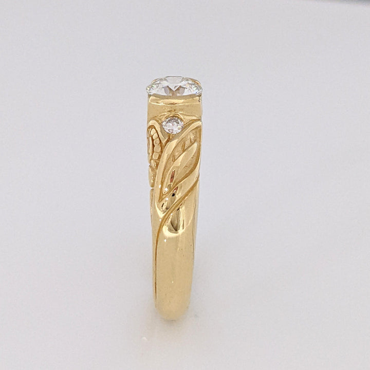 18K .55 CARAT TOTAL WEIGHT VS1 H DIAMOND ROUND (3) ESTATE RING 5.5 GRAMS