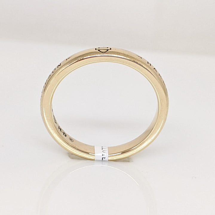 14K HARLEY DAVIDSON 3MM ESTATE BAND 4.3 GRAMS
