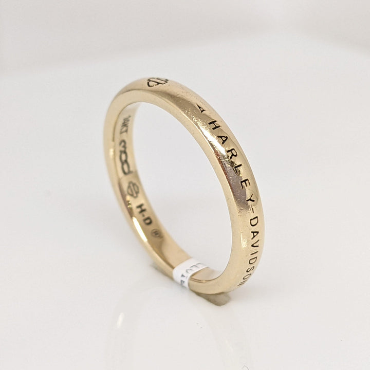 14K HARLEY DAVIDSON 3MM ESTATE BAND 4.3 GRAMS