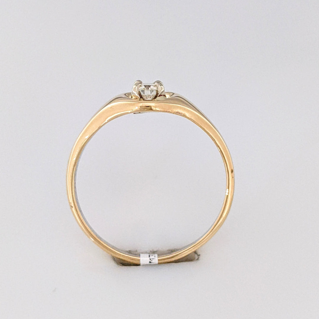 14K .30 CARAT TOTAL I1 J DIAMOND ROUND MOTHER/CHILD ESTATE RING 4.1 GRAMS