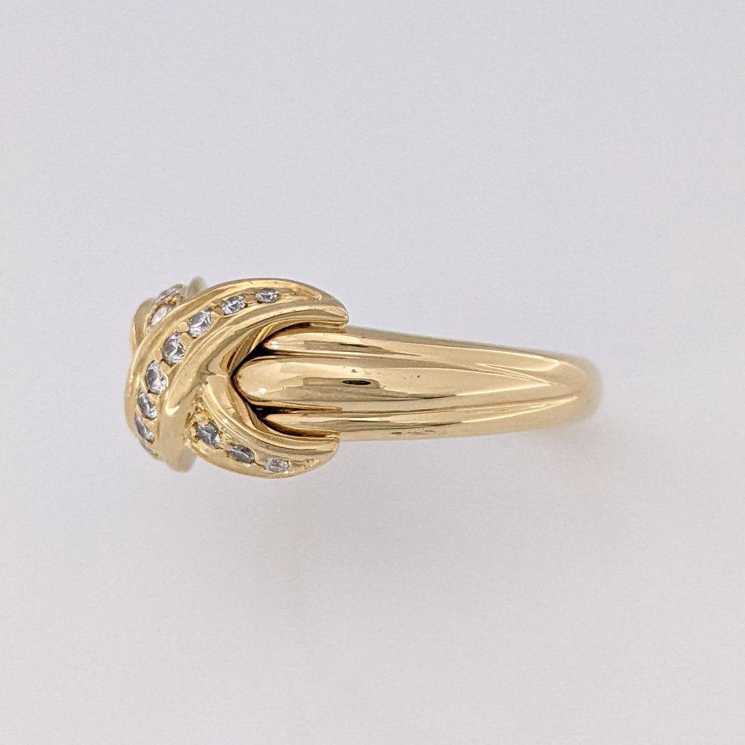 18K .25 CARAT TOTAL WEIGHT VVS1 G ROUND DIAMOND (15) "TIFFANY CO" ESTATE BAND 7.1 GRAMS