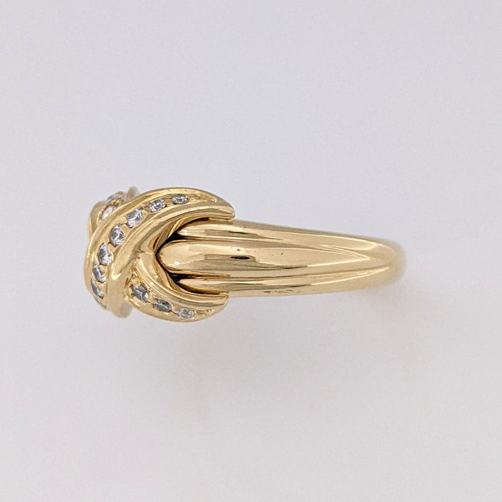 18K .25 CARAT TOTAL WEIGHT VVS1 G ROUND DIAMOND (15) "TIFFANY CO" ESTATE BAND 7.1 GRAMS