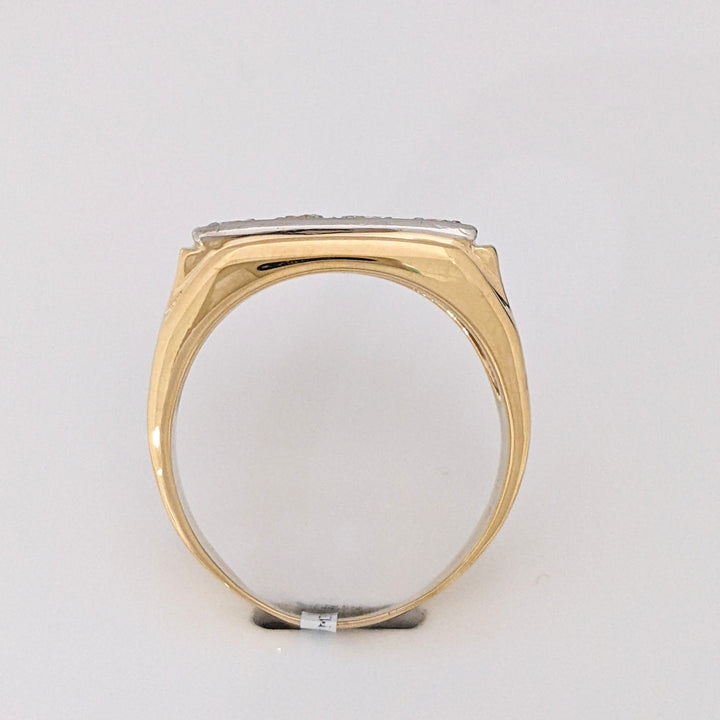 14K .95 CARAT TOTAL WEIGHT SI1 H DIAMOND ROUND (4) ESTATE BAND 8.8 GRAMS