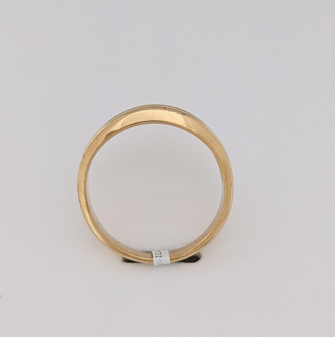 14K .12 CARAT TOTAL WEIGHT SI2 I DIAMOND ROUND (4) ESTATE BAND 4.7 GRAMS