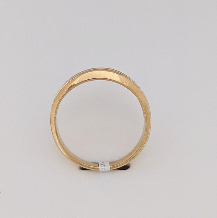14K .12 CARAT TOTAL WEIGHT SI2 I DIAMOND ROUND (4) ESTATE BAND 4.7 GRAMS