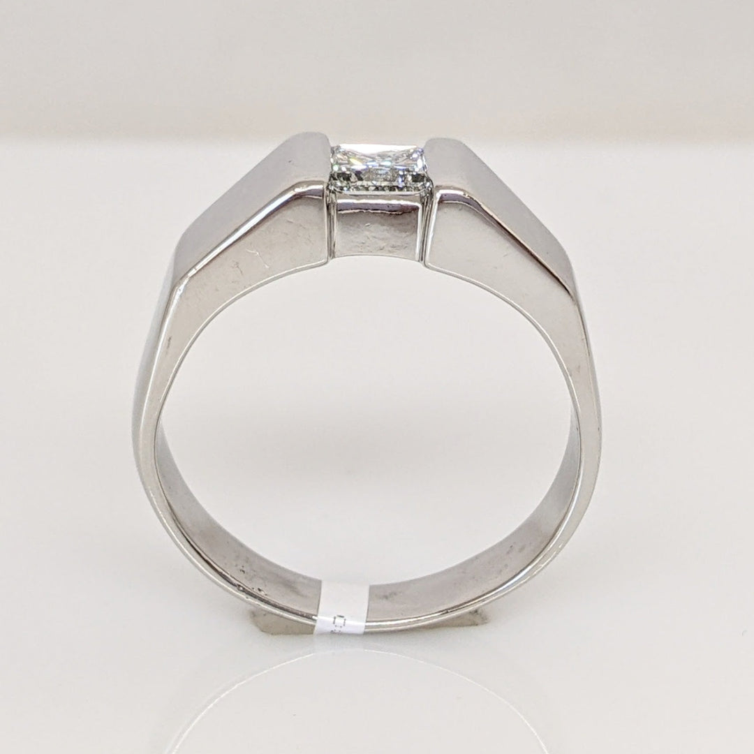 PLATINUM .45 CARAT TOTAL VS2 G DIAMOND PRINCESS CUT ESTATE BAND 13.7 GRAMS