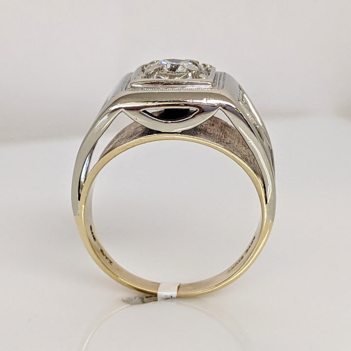 14K .58 CARAT TOTAL WEIGHT SI1 I DIAMOND ROUND (3) ESTATE RING 11.3 GRAMS