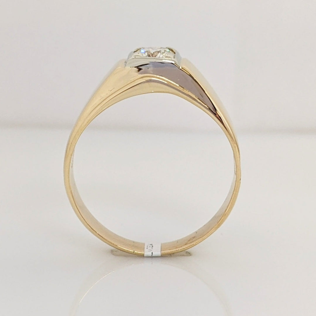 14K .58 CARAT TOTAL VS2 J DIAMOND ROUND ESTATE RING 6.0 GRAMS