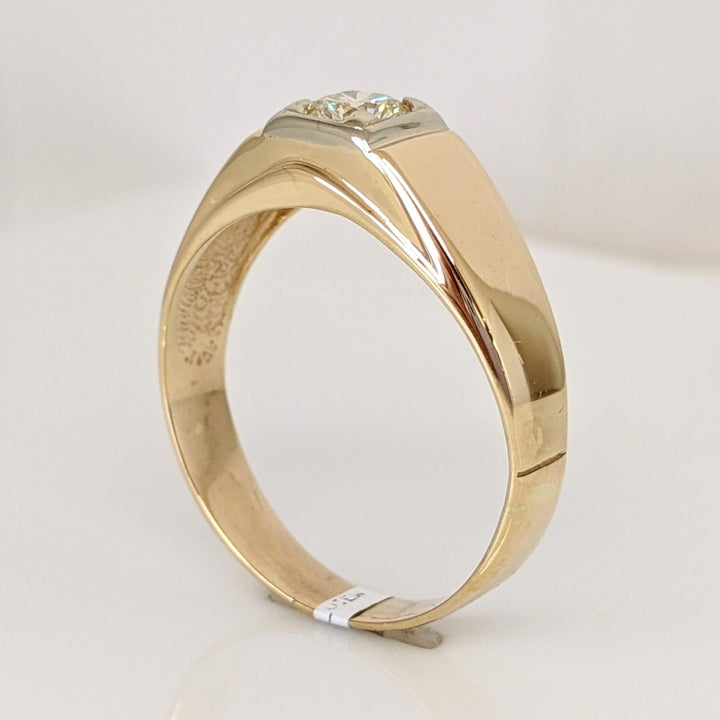 14K .58 CARAT TOTAL VS2 J DIAMOND ROUND ESTATE RING 6.0 GRAMS