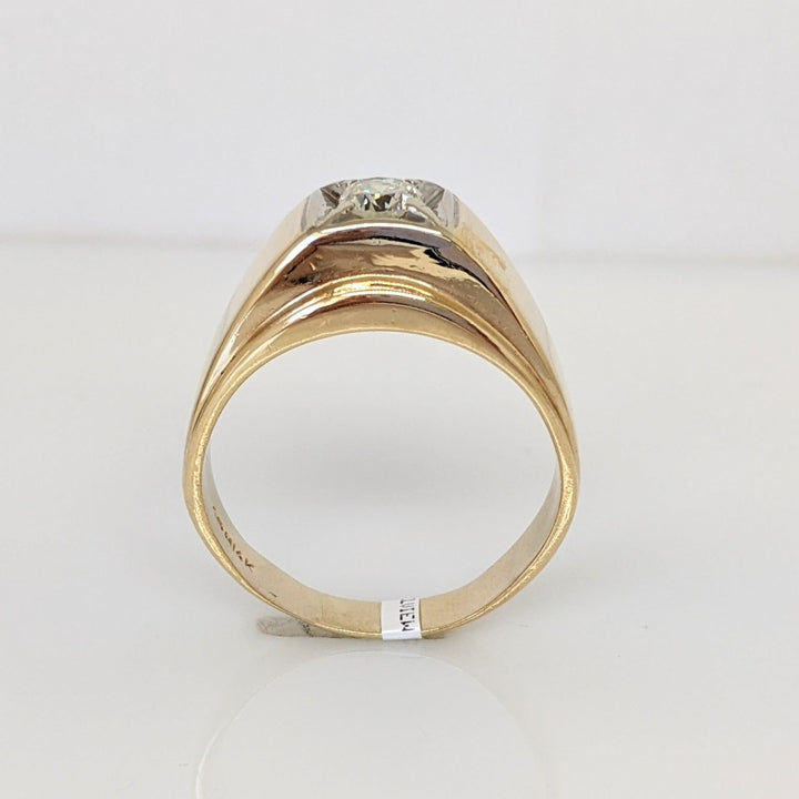 14K .46 CARAT TOTAL I2 I DIAMOND ROUND ESTATE RING 9.5 GRAMS
