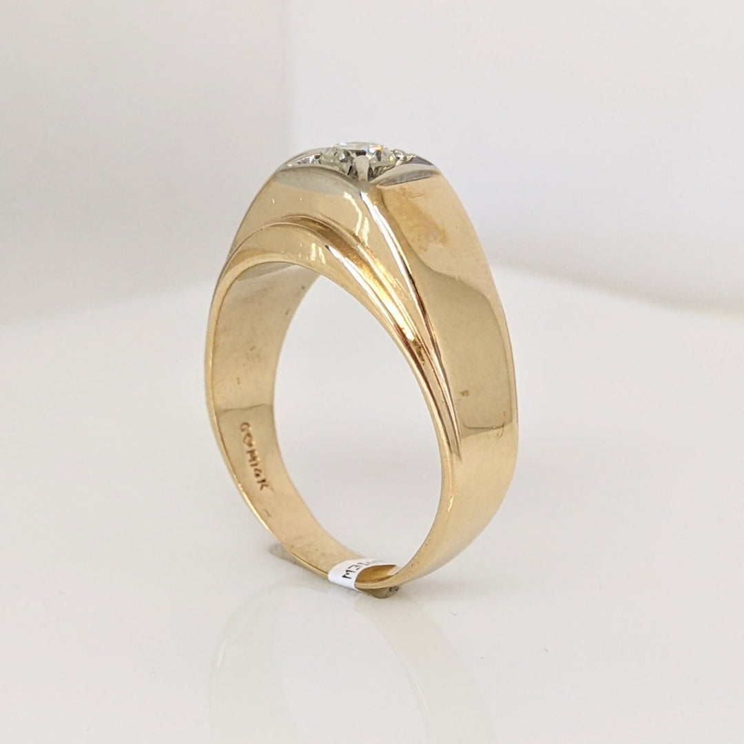 14K .46 CARAT TOTAL I2 I DIAMOND ROUND ESTATE RING 9.5 GRAMS