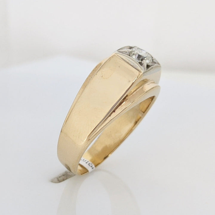 14K .46 CARAT TOTAL I2 I DIAMOND ROUND ESTATE RING 9.5 GRAMS