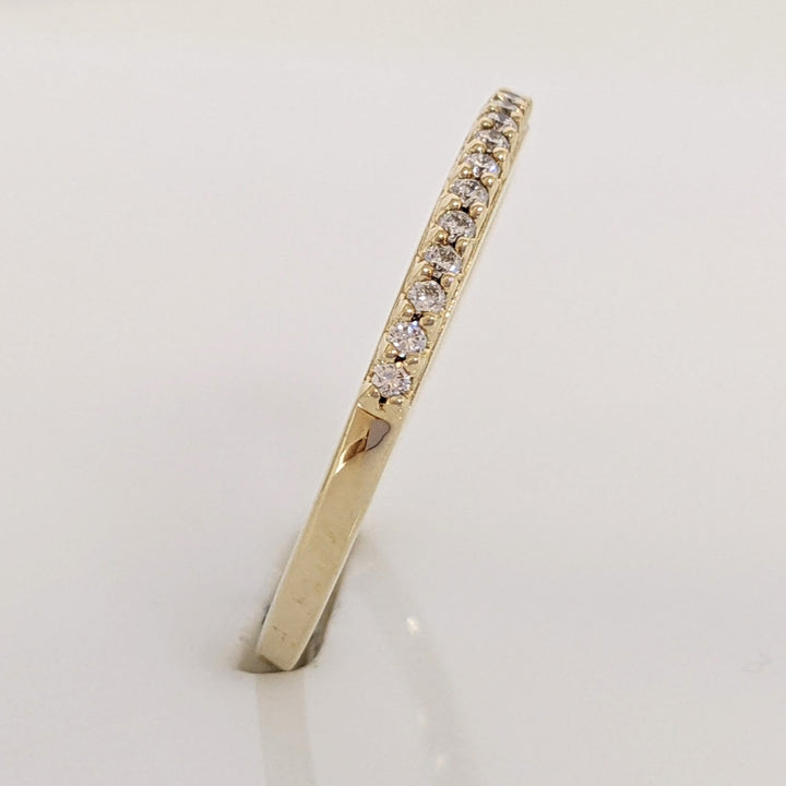 14K .25 CARAT TOTAL WEIGHT SI H-I DIAMOND ROUND (18) ESTATE PRONG BAND 1.7 GRAMS