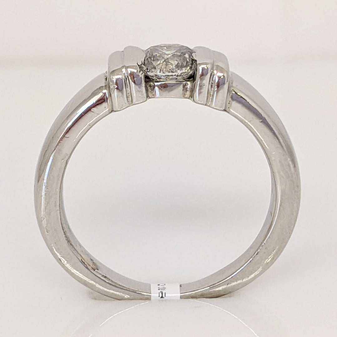 PLATINUM .65 CARAT TOTAL I1 H DIAMOND ROUND TENSION SET ESTATE RING 8.7 GRAMS