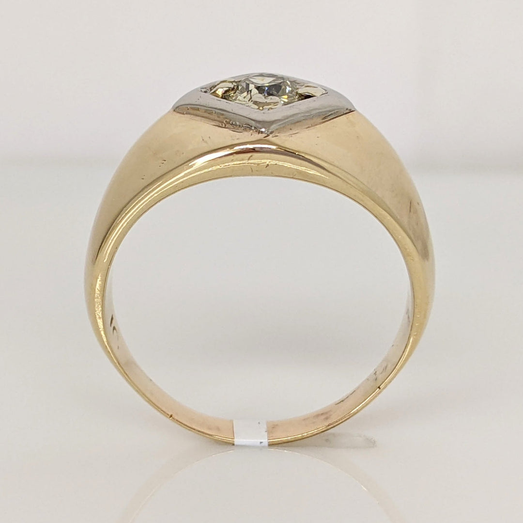 10K .61 CARAT TOTAL I1 P DIAMOND ROUND ESTATE RING 9.4 GRAMS