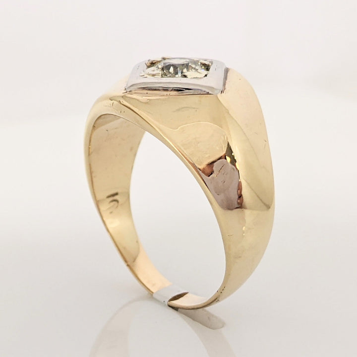 10K .61 CARAT TOTAL I1 P DIAMOND ROUND ESTATE RING 9.4 GRAMS