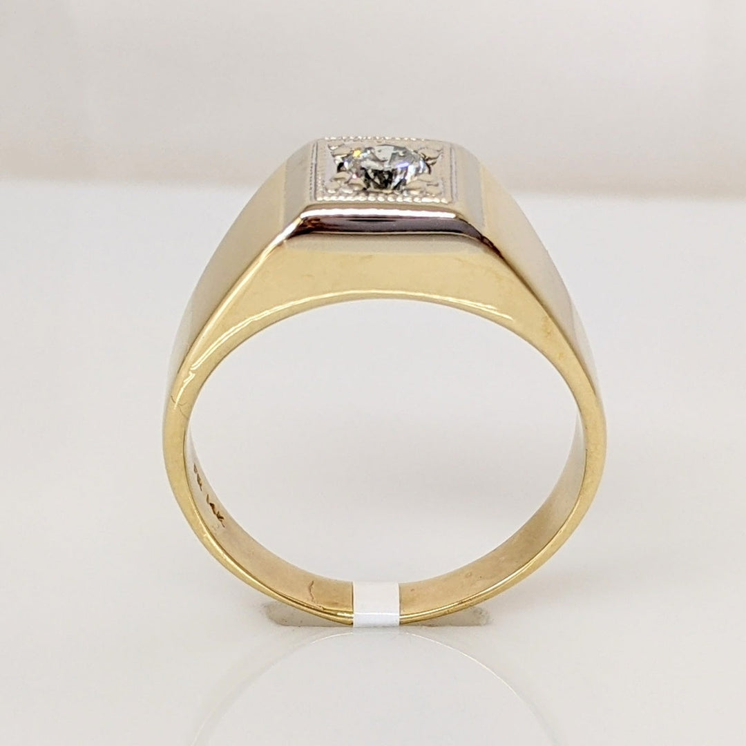 14K .24 CARAT TOTAL I1 G DIAMOND ROUND ESTATE RING 7.2 GRAMS