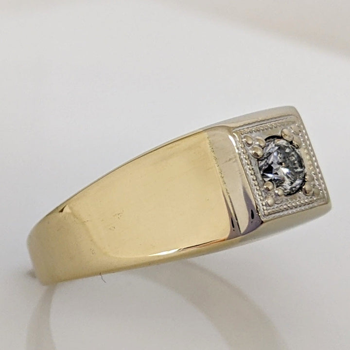 14K .24 CARAT TOTAL I1 G DIAMOND ROUND ESTATE RING 7.2 GRAMS