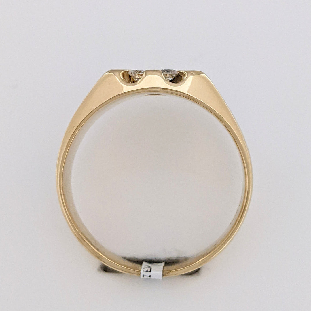 14K 1.02 CARAT TOTAL WEIGHT SI1-SI2 H DIAMOND ROUND (17) CHANNEL CLUSTER ESTATE RING 8.9 GRAMS