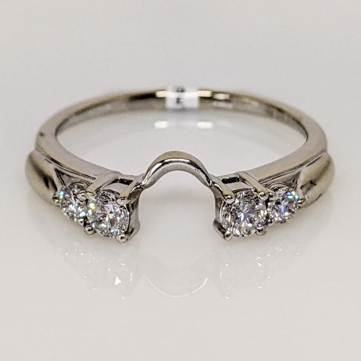 14K WHITE .30 CARAT TOTAL WEIGHT SI1 G DIAMOND ROUND (4) ESTATE WRAP 2.0 GRAMS