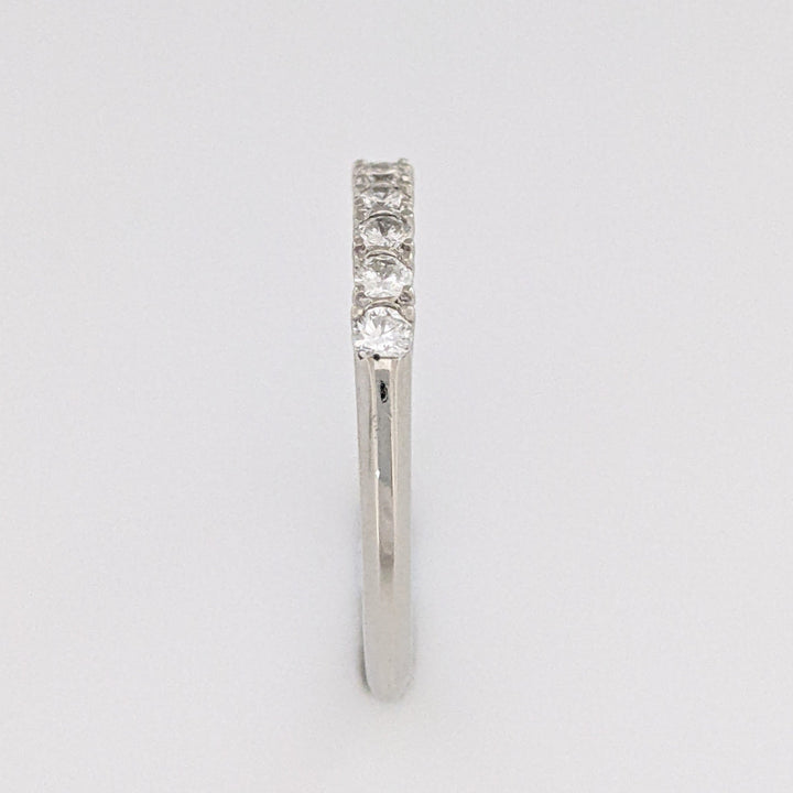 14K WHITE .20 CARAT TOTAL WEIGHT SI1 H DIAMOND ROUND (6) PRONG SET ESTATE BAND 2.0 GRAMS