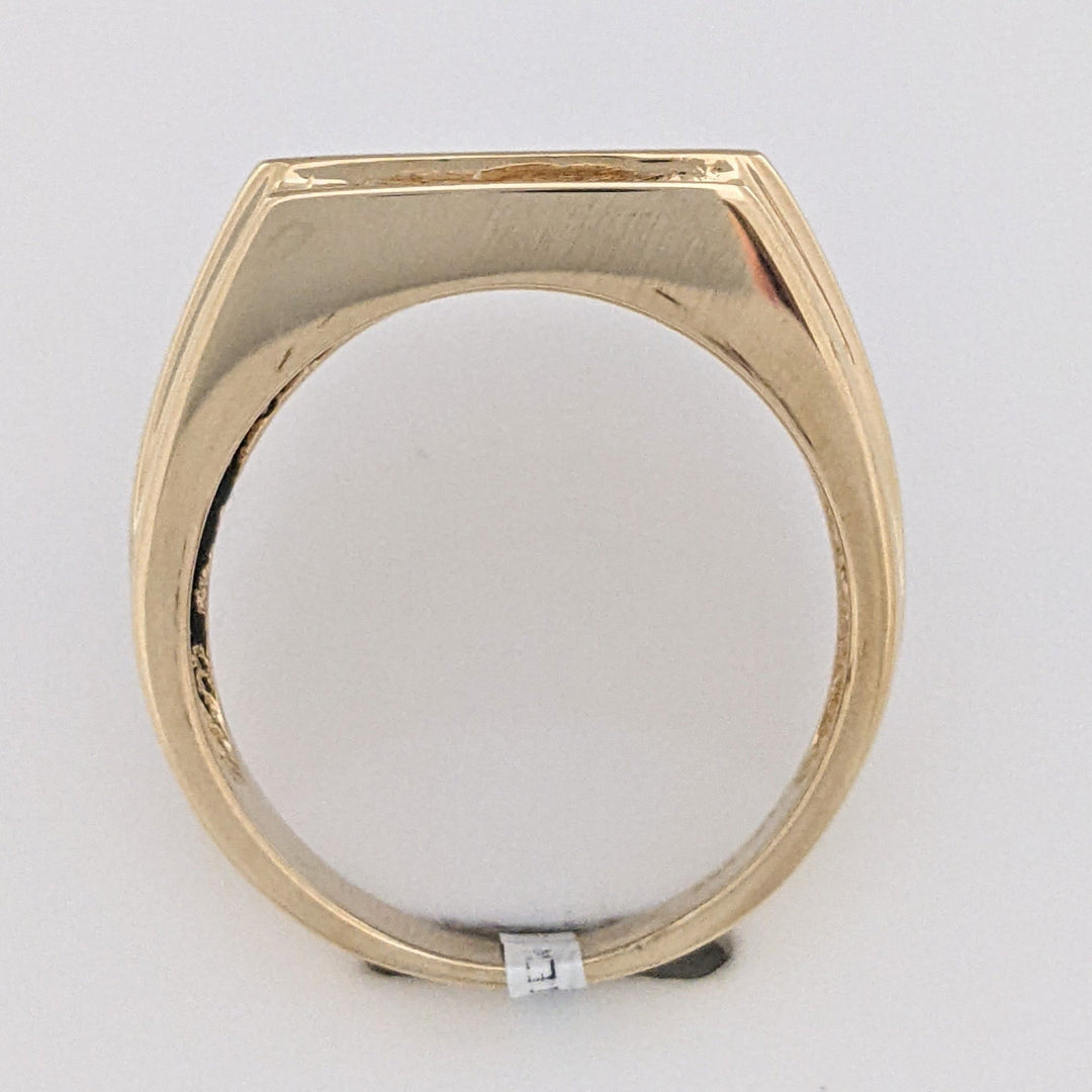 14K TWO-TONE .27 CARAT TOTAL WEIGHT (5) ROUND DIAMOND ESTATE RING 9.7 GRAMS