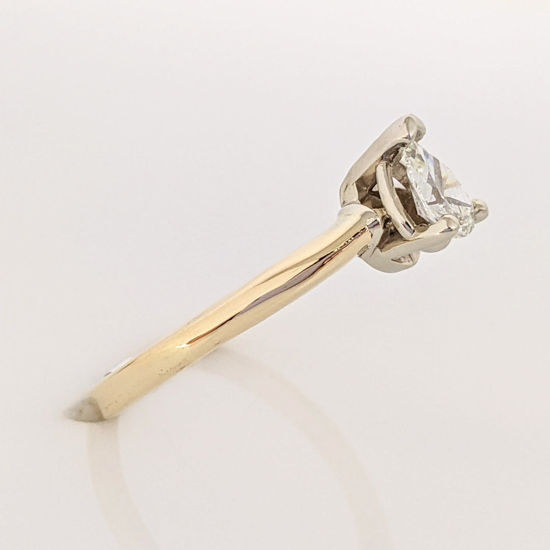 14K .25 CARAT TOTAL SI1 G DIAMOND PEAR ESTATE SOLITAIRE RING 1.8 GRAMS