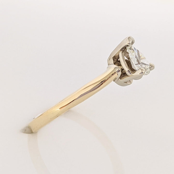 14K .25 CARAT TOTAL SI1 G DIAMOND PEAR ESTATE SOLITAIRE RING 1.8 GRAMS