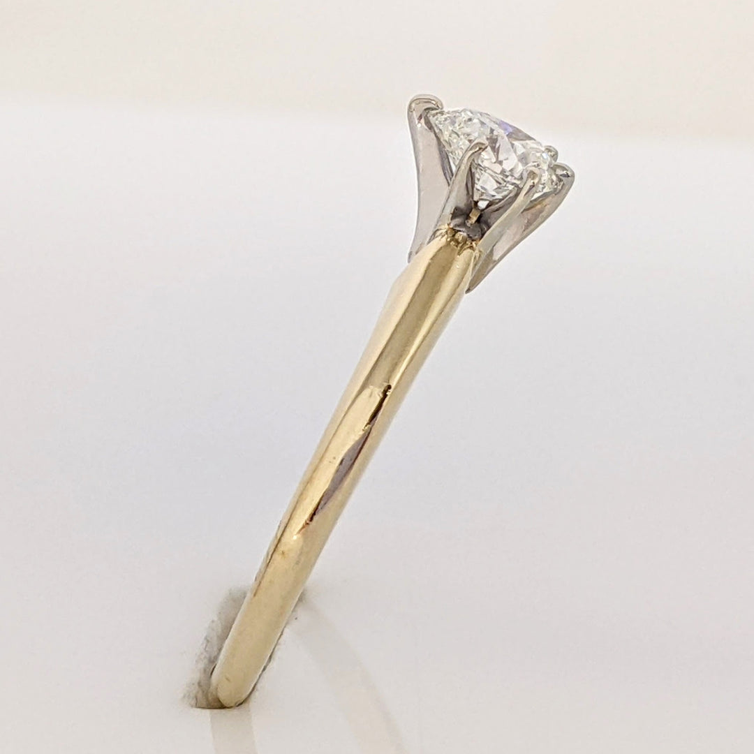 14K .38 CARAT TOTAL VS1 H DIAMOND PEAR ESTATE SOLITAIRE RING 2.0 GRAMS