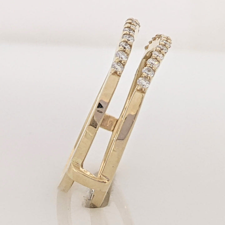 14K .26 CARAT TOTAL WEIGHT SI1 I DIAMOND ROUND (26) ESTATE RING JACKET 3.3 GRAMS