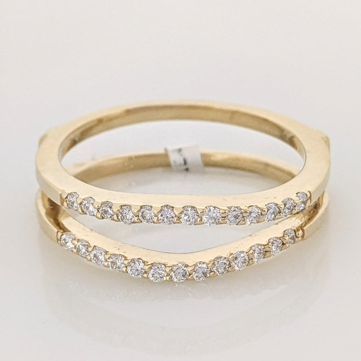 14K .26 CARAT TOTAL WEIGHT SI1 I DIAMOND ROUND (26) ESTATE RING JACKET 3.3 GRAMS