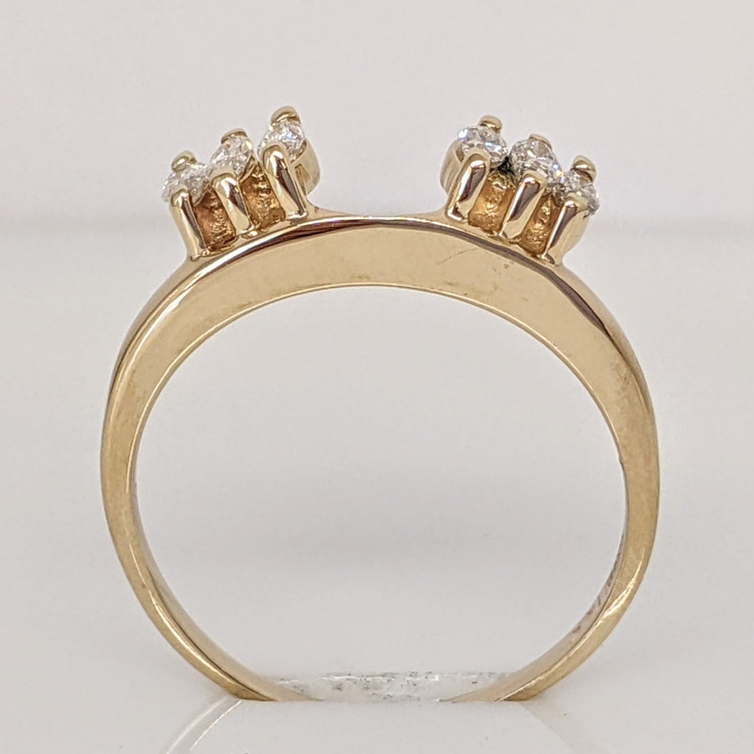 14K .36 CARAT TOTAL WEIGHT I1 I DIAMOND MARQUISE (6) ESTATE WRAP 2.7 GRAMS