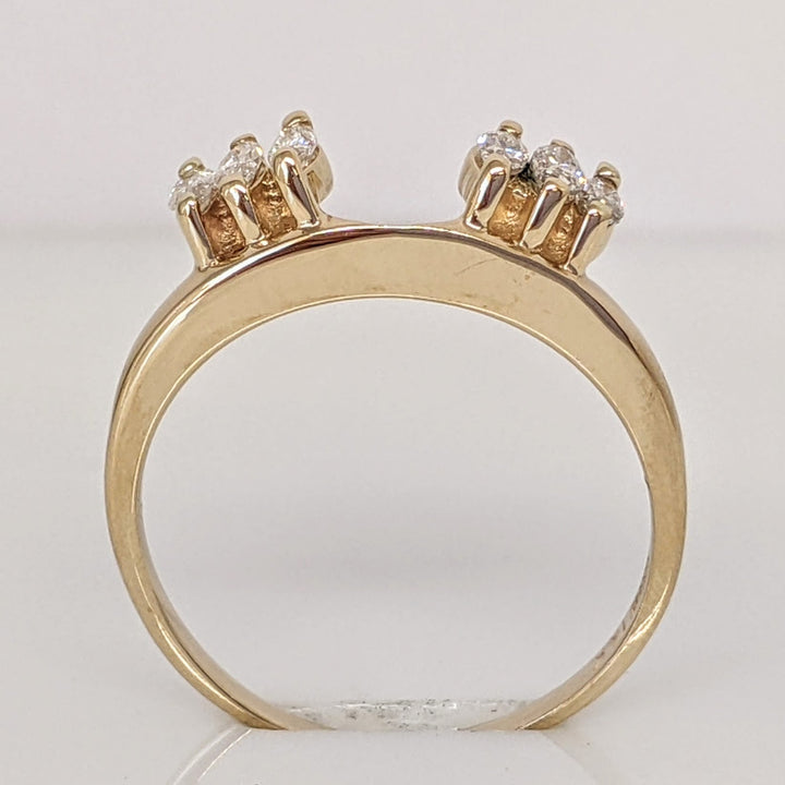 14K .36 CARAT TOTAL WEIGHT I1 I DIAMOND MARQUISE (6) ESTATE WRAP 2.7 GRAMS