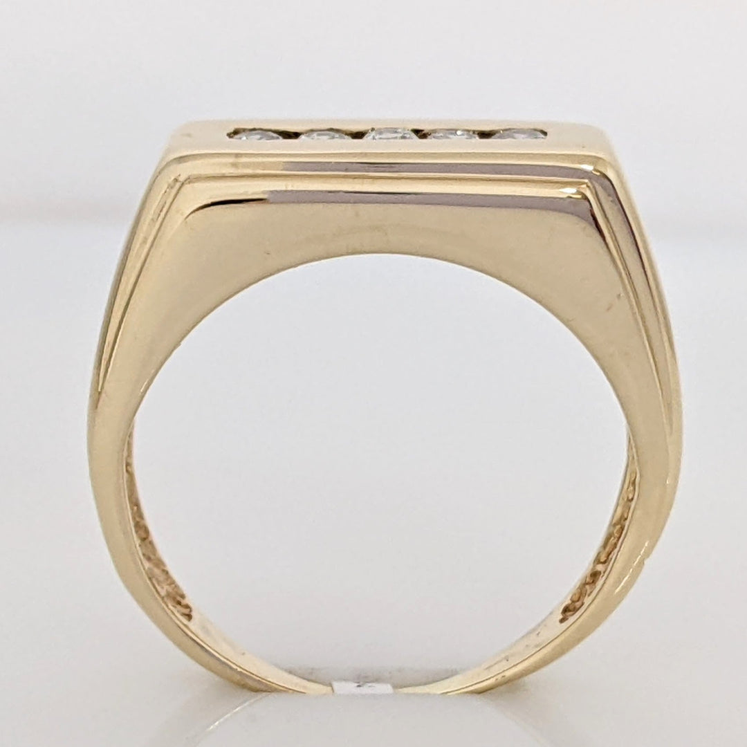 14K .15 CARAT TOTAL WEIGHT (5) SI J DIAMOND ROUND ESTATE RING 6.7 GRAMS