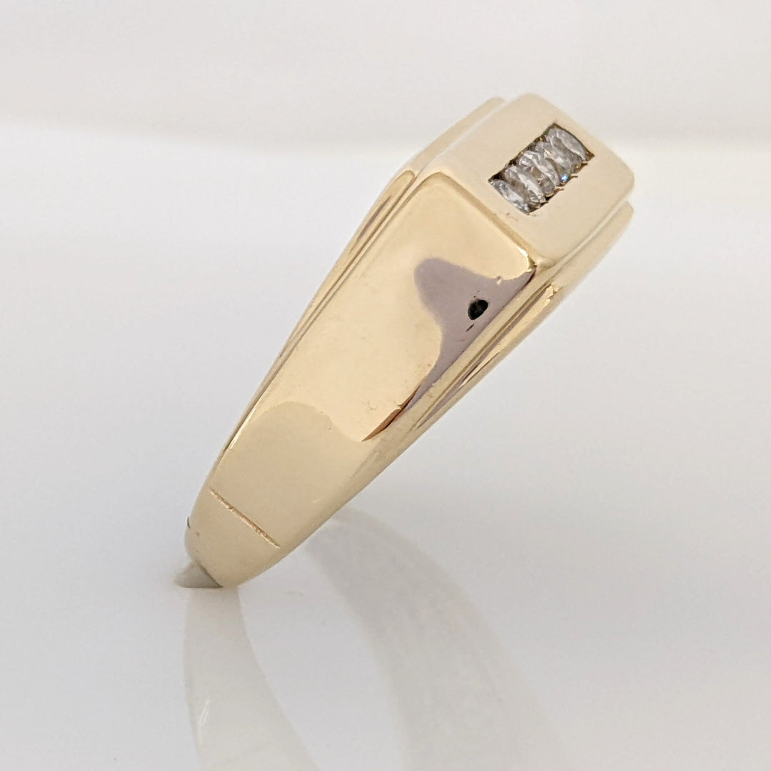 14K .15 CARAT TOTAL WEIGHT (5) SI J DIAMOND ROUND ESTATE RING 6.7 GRAMS