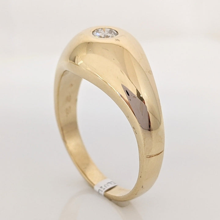 14K .25 CARAT TOTAL I1 I DIAMOND ROUND BEAD SET ESTATE RING 9.0 GRAMS