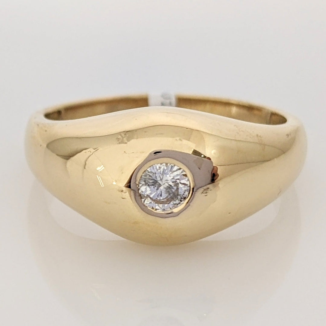 14K .25 CARAT TOTAL I1 I DIAMOND ROUND BEAD SET ESTATE RING 9.0 GRAMS